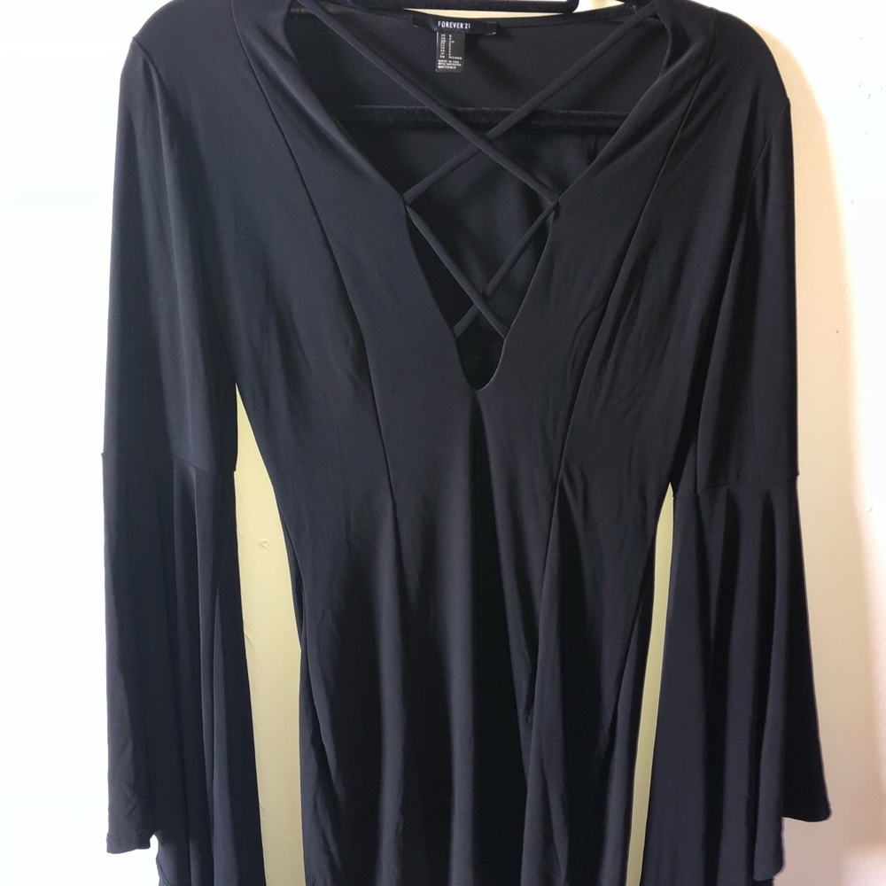 Black mini dress